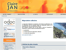 Tablet Screenshot of clairejanconsultants.com